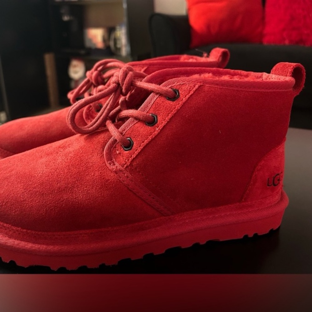 Mens UGG® Neumel Chukka Boot - Samba Red size 10 - Picture 3 of 3